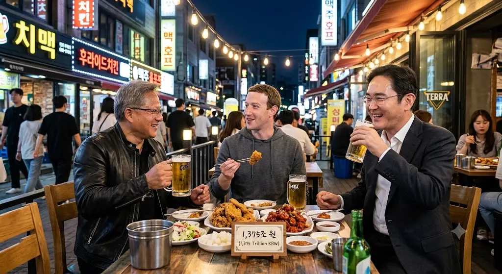 젠슨황·저커버그·이재용
치킨에 맥주 1375조원