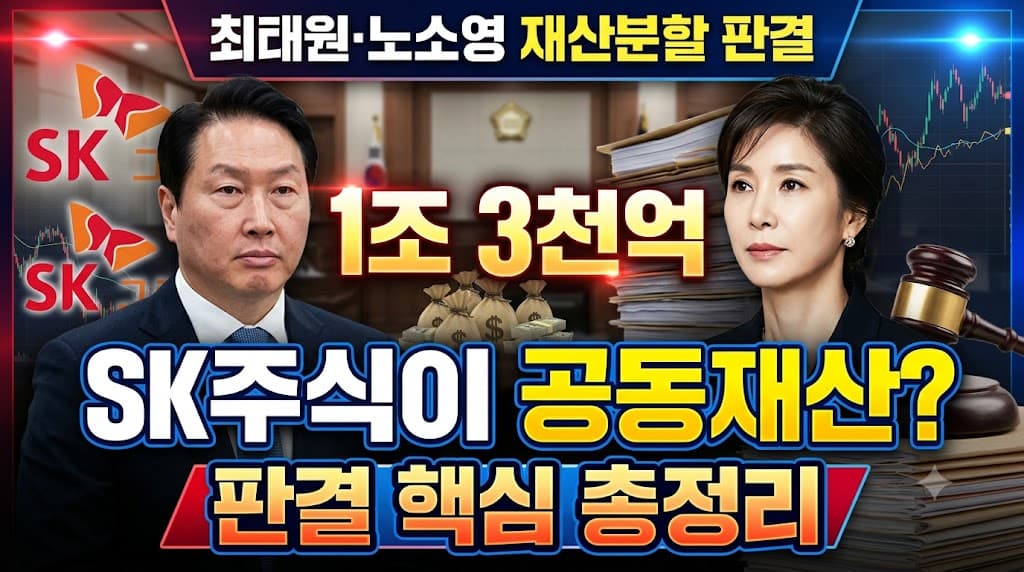 최태원 노소영 재산분할 판결 1조 3천억