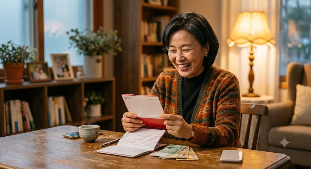 	근로장려금 수령 통장 입금 확인